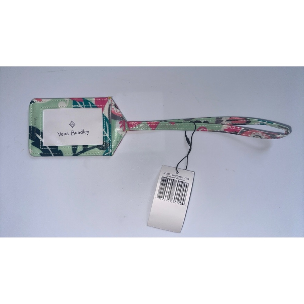 Vera Bradley Luggage Tag (Mint Flowers)